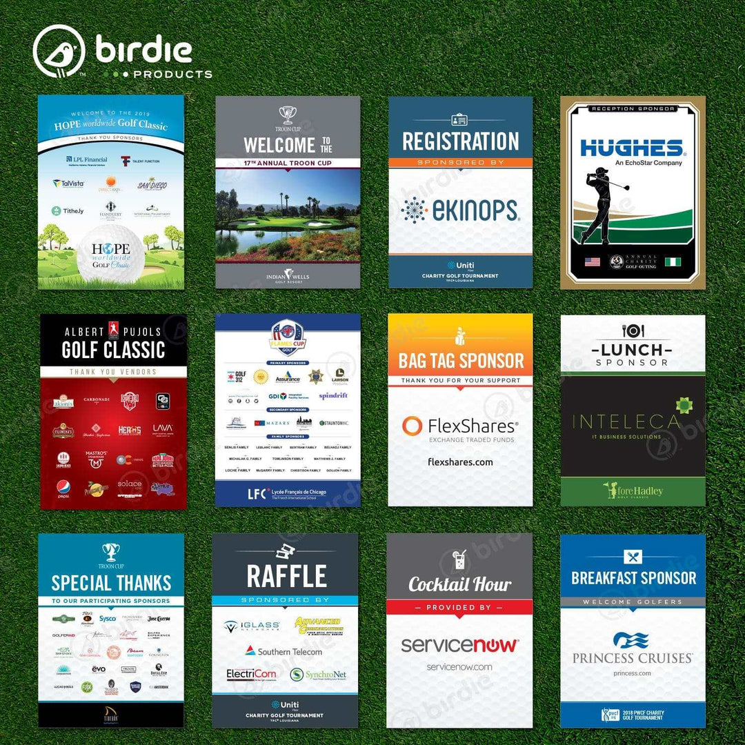 Golf Sponsor Easel Board