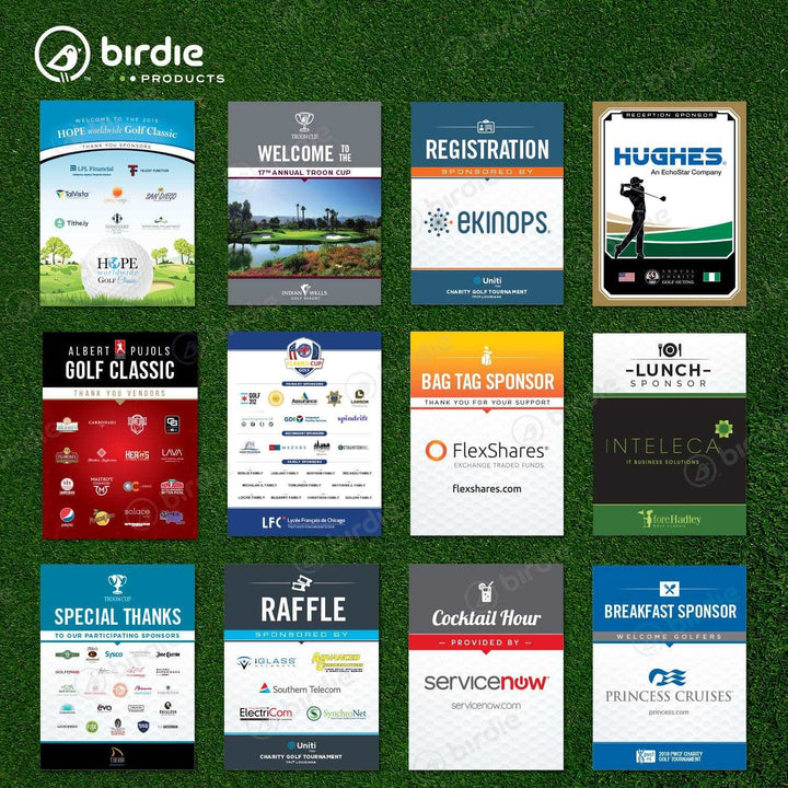 Golf Sponsor Easel Board