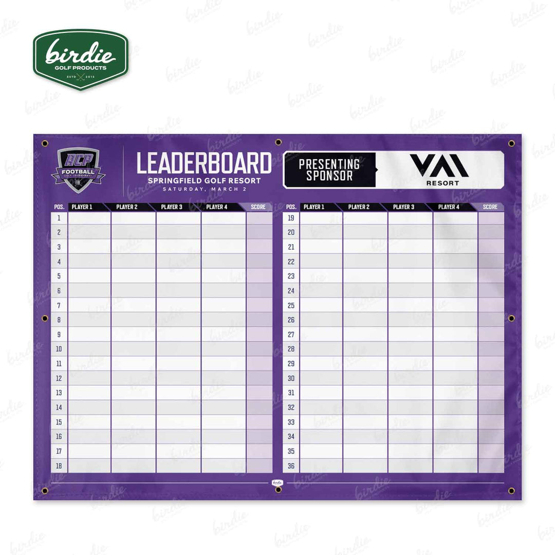 Golf Leaderboard | Scoreboard Banner