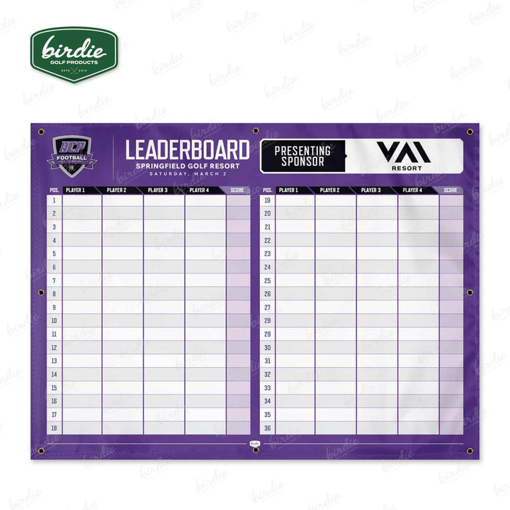 Golf Leaderboard | Scoreboard Banner