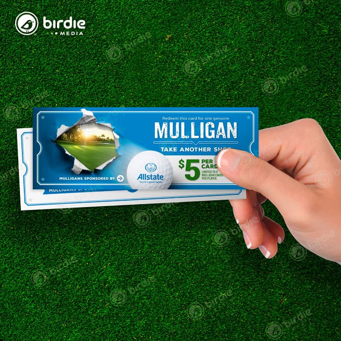 Golf Mulligan Tickets Golf Tournament Drink Cards Birdie Products