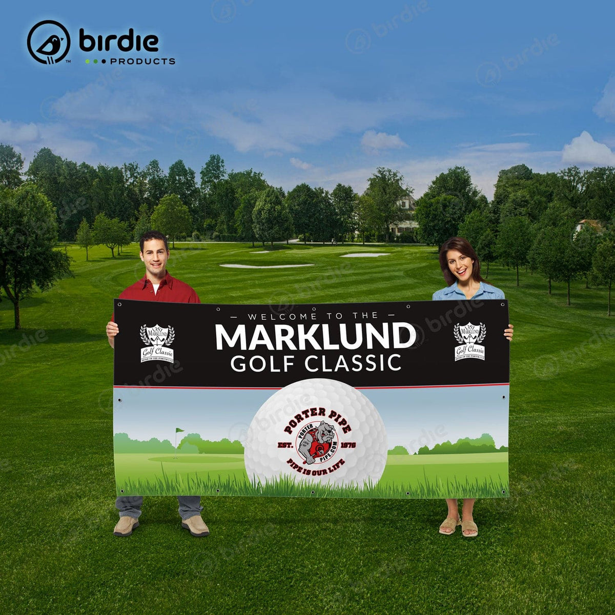 golf course banner