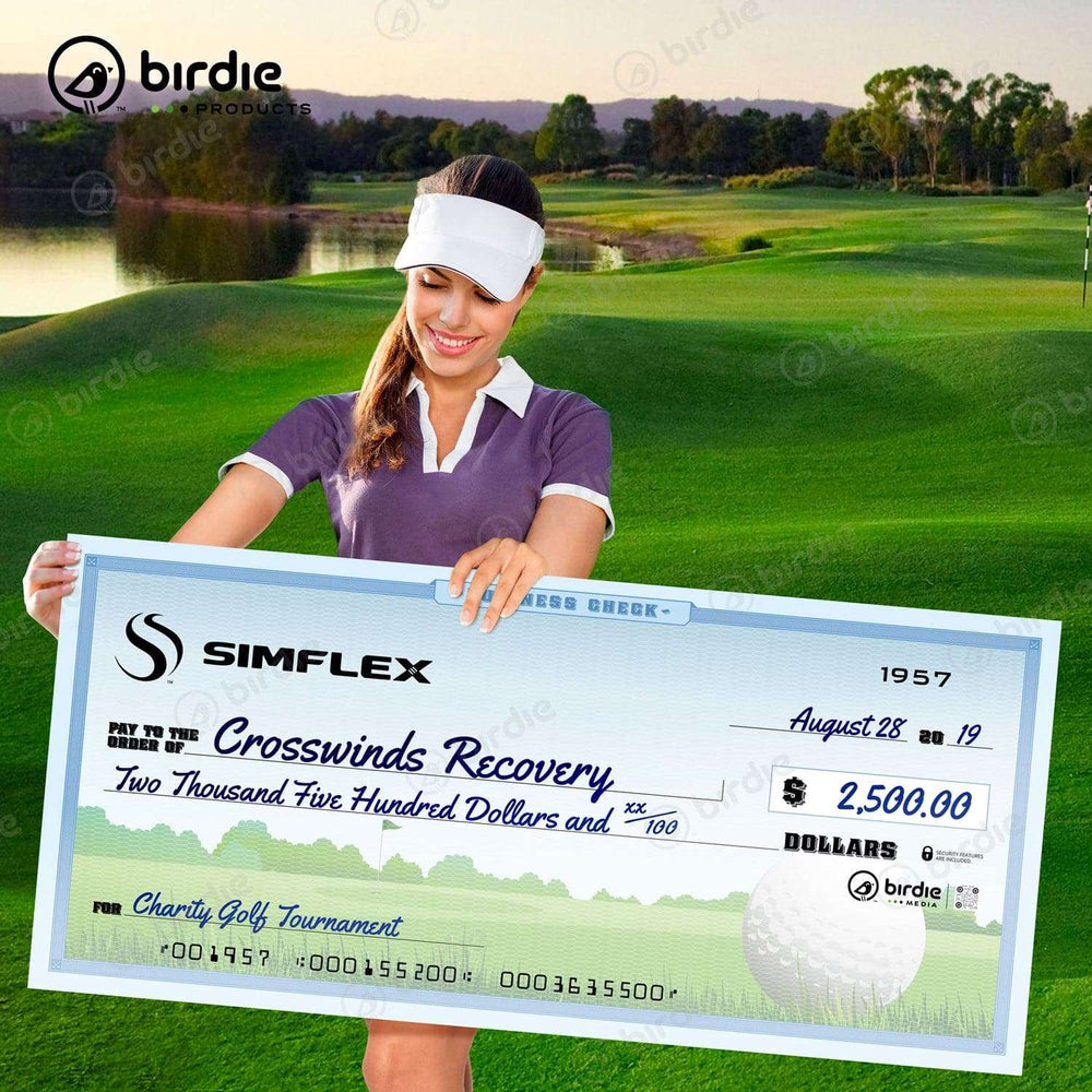 Oversized Golf Check Sign