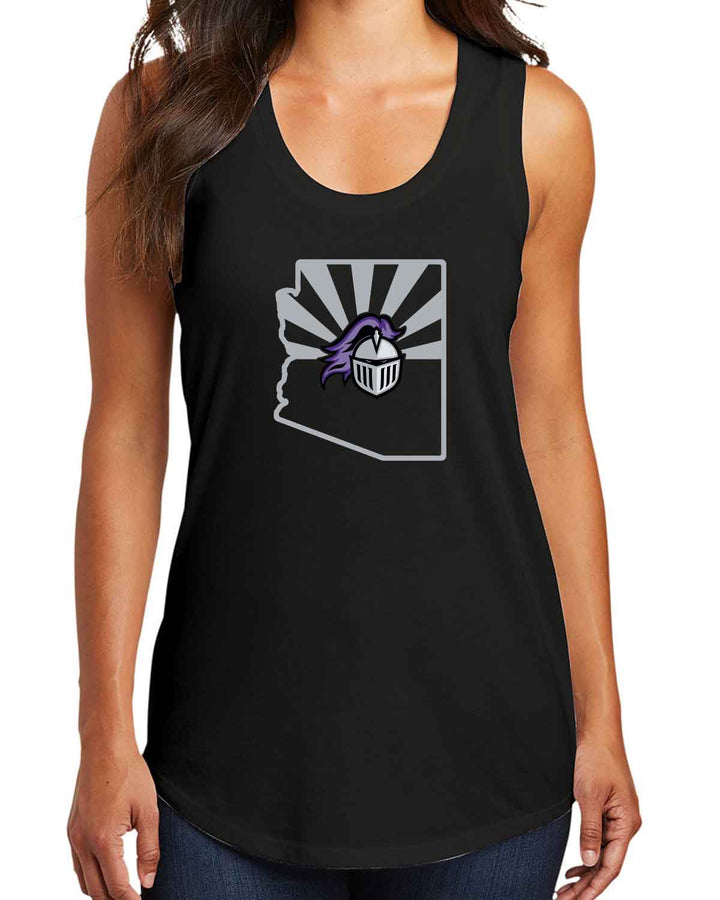 ACP Knights Spirit | Women's Racerback Tank (DM138L) | AZ Flag Design
