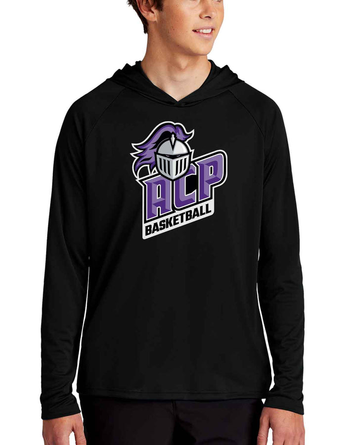 ACP Knights Basketball | Pullover Hooded T-shirt (PC380H) | 5 Logo Designs!