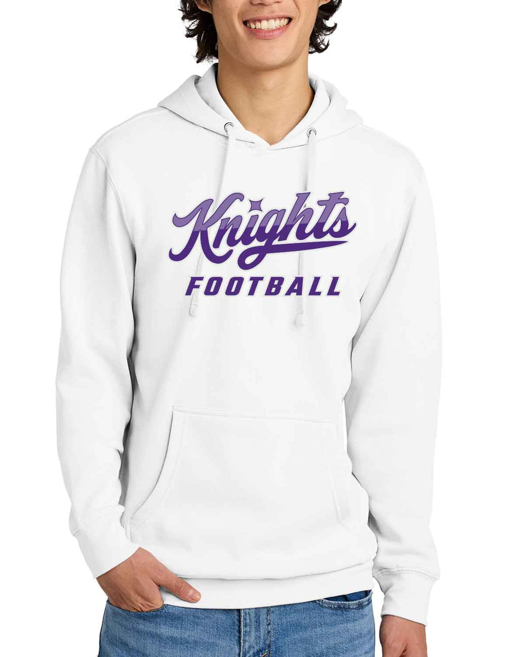 ACP Knights Football | Fleece Hoodie (DT6100) | Script Design
