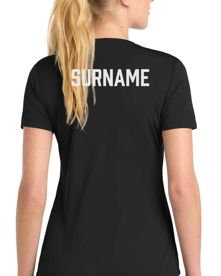 ACP Knights Soccer | Women's PosiCharge® Tee (LST350) Type Design w/ Name