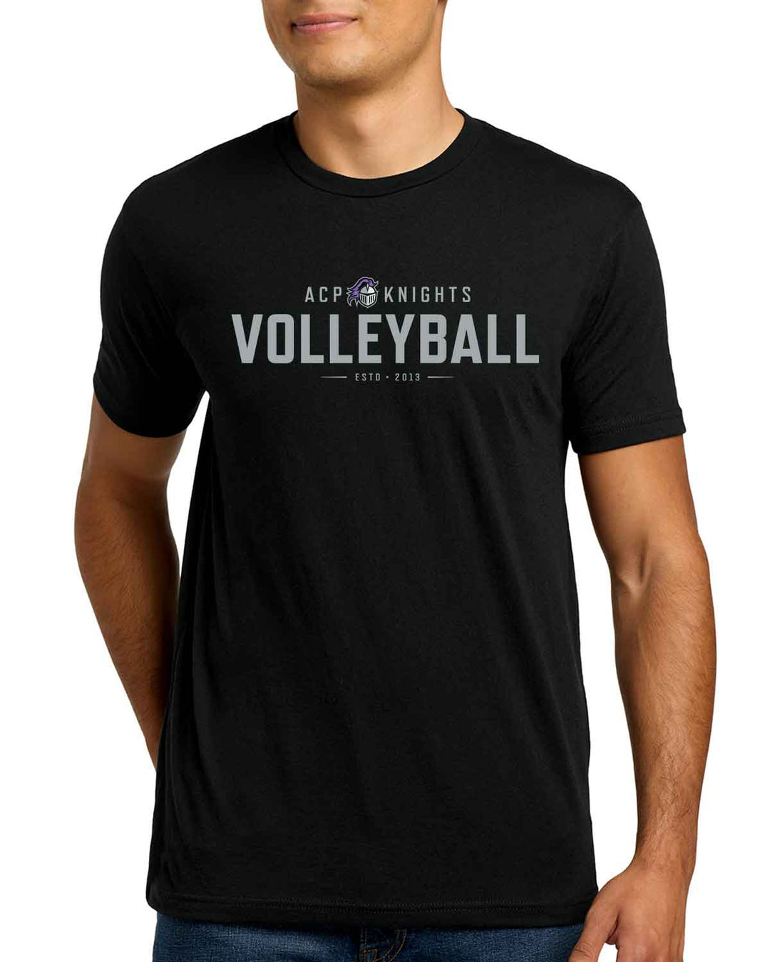 ACP Knights Volleyball | T-Shirt (NL6210) | ESTD Logo Design