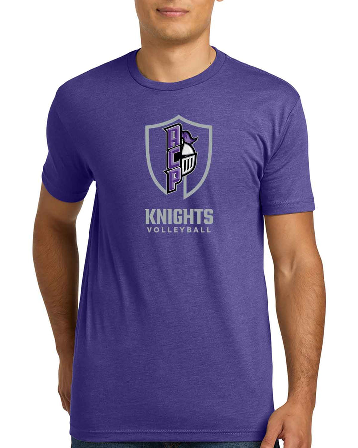 ACP Knights Volleyball | T-Shirt (NL6210) | Shield Logo Design
