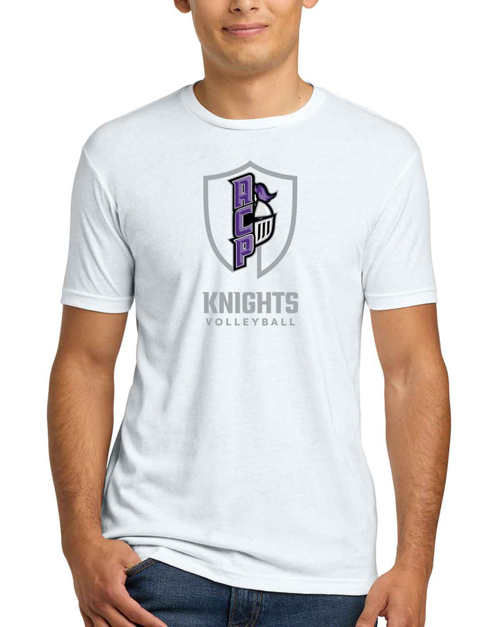 ACP Knights Volleyball | T-Shirt (NL6210) | Shield Logo Design