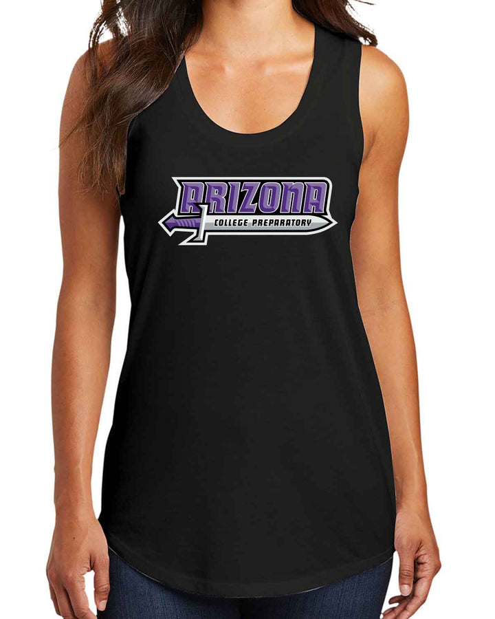 ACP Knights Spirit | Women's Racerback Tank (DM138L) | Sword Design