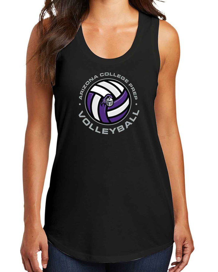 ACP Knights Volleyball | Women's Tank (DM138L) | Circular Logo Design