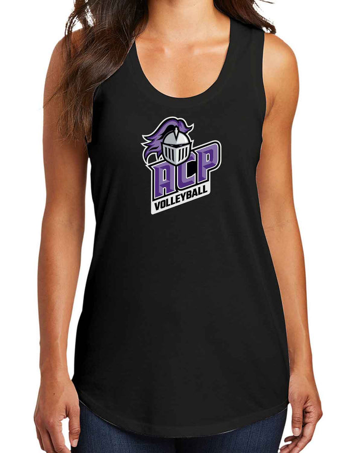 ACP Knights Volleyball | Women's Tank (DM138L) | Lockup Logo Design