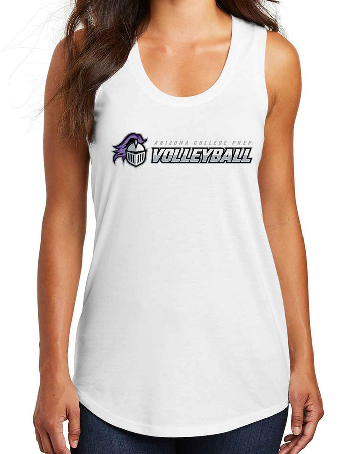 ACP Knights Volleyball | Women's Tank (DM138L) | Type Logo Design
