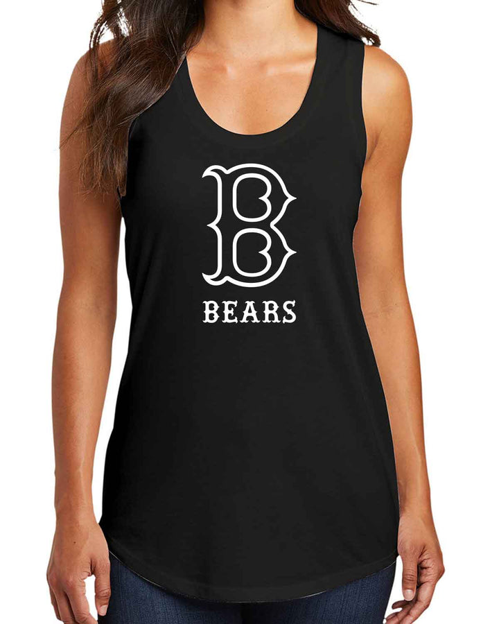 Basha Bears Spirit | Women's Racerback Tank (DM138L) | "B" Design