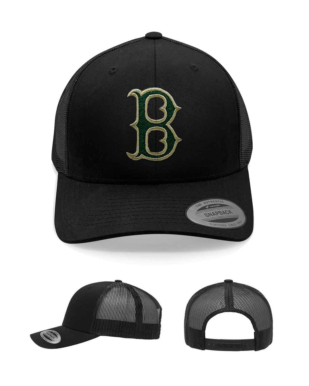 Basha Bears Spirit Gear | Snapback Trucker Cap (6606) | Embroidered "B" Design