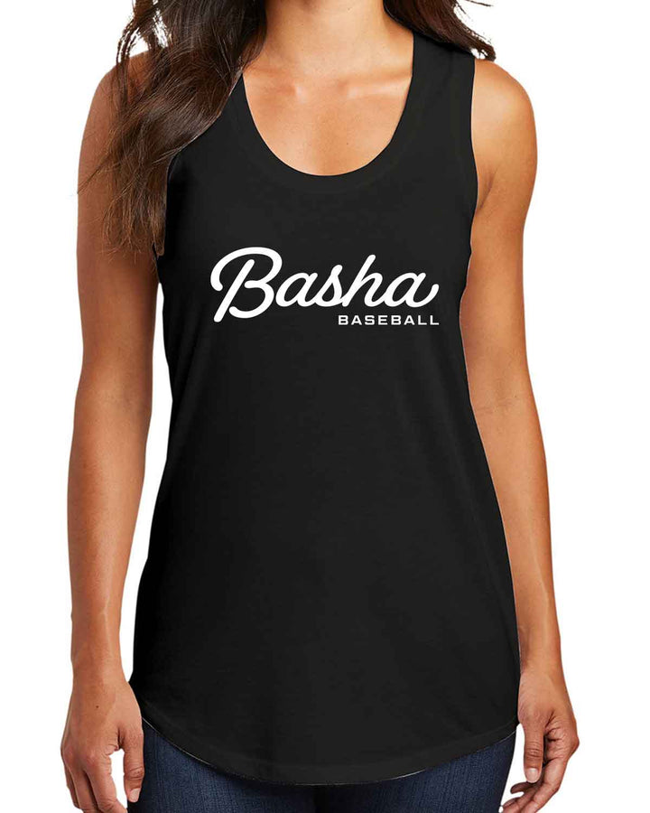 Basha Bears Baseball | Women's Racerback Tank (DM138L) | Script Design