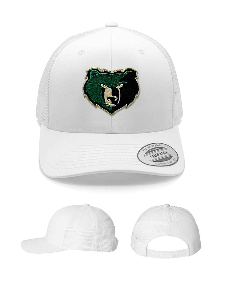 Basha Bears Spirit Gear | Snapback Trucker Cap (6606) | Embroidered Mascot Logo