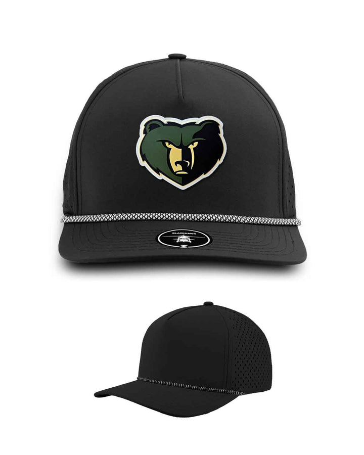 Basha Bears Spirit | BlackHawk R+ Snapback Hat | PVC Mascot Logo