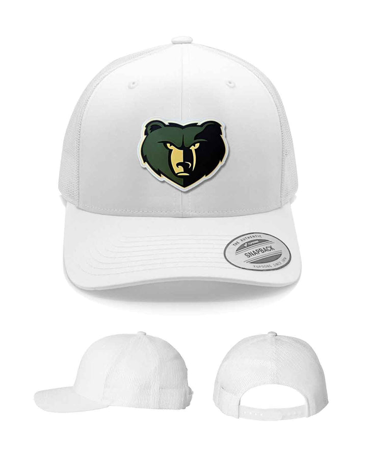 Basha Bears Spirit Gear | Snapback Trucker Cap (6606) | PVC Mascot Logo