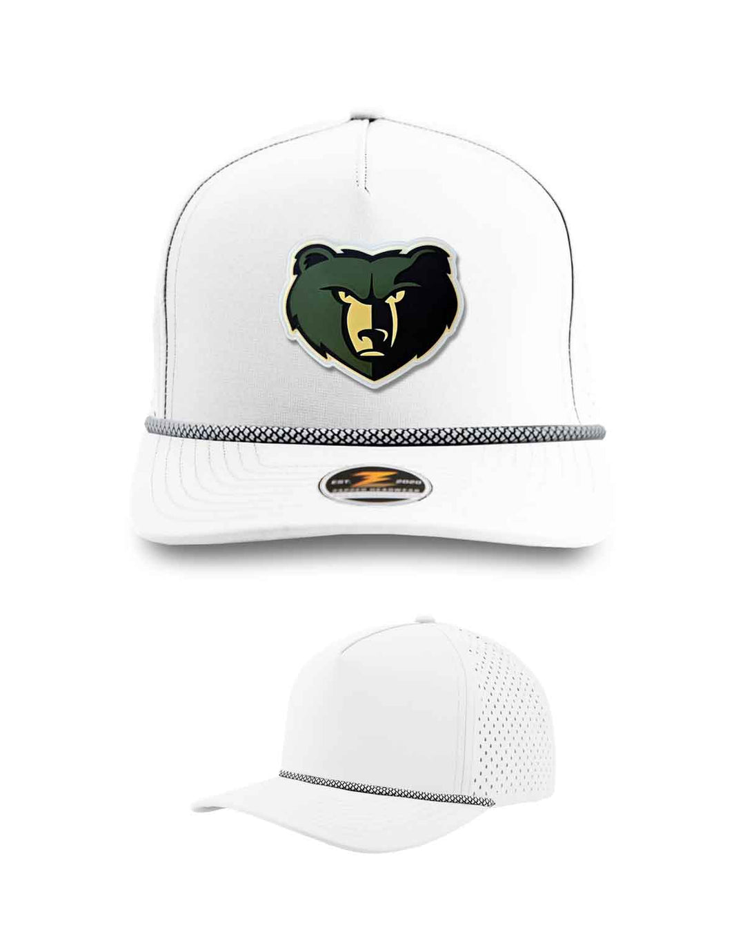 Basha Bears Spirit | BlackHawk R+ Snapback Hat | PVC Mascot Logo
