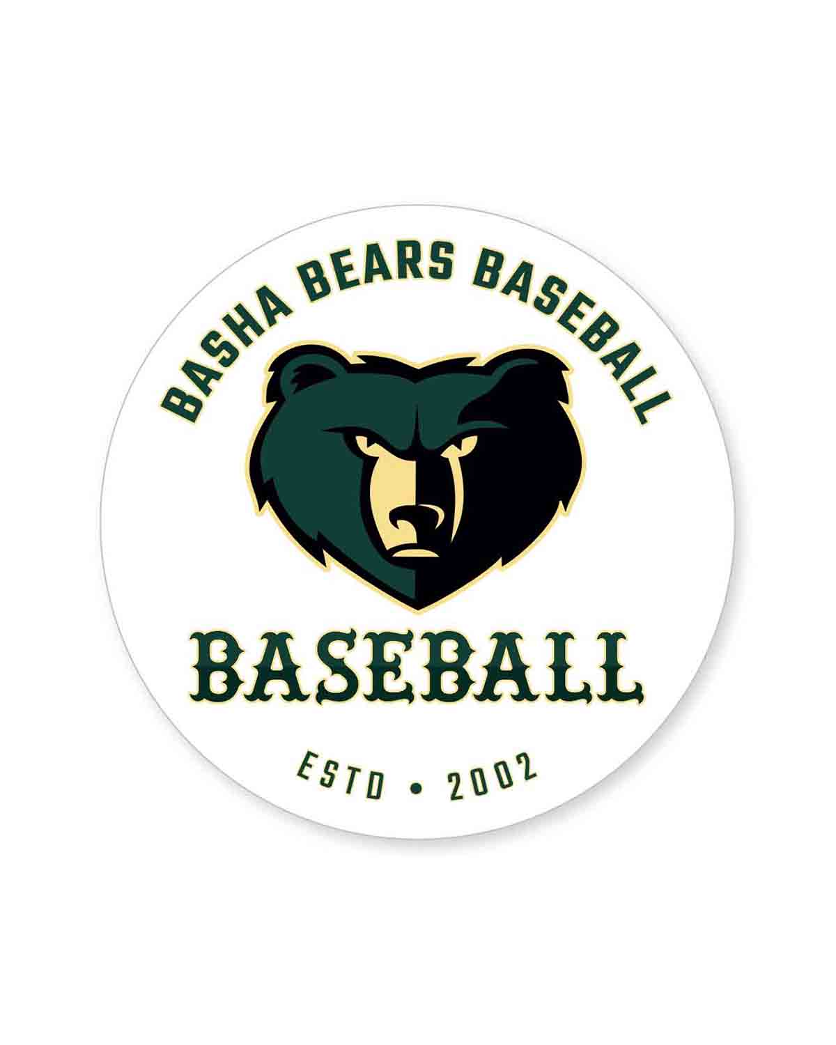 Basha Bears Spirit | 4in Round Opaque Sticker – Birdie Products