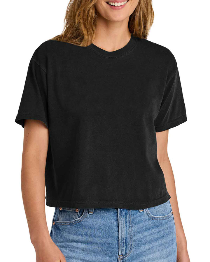 HHS Huskies Cheer | Women’s Heavyweight Boxy Tee (3023CL) Hamilton Mom