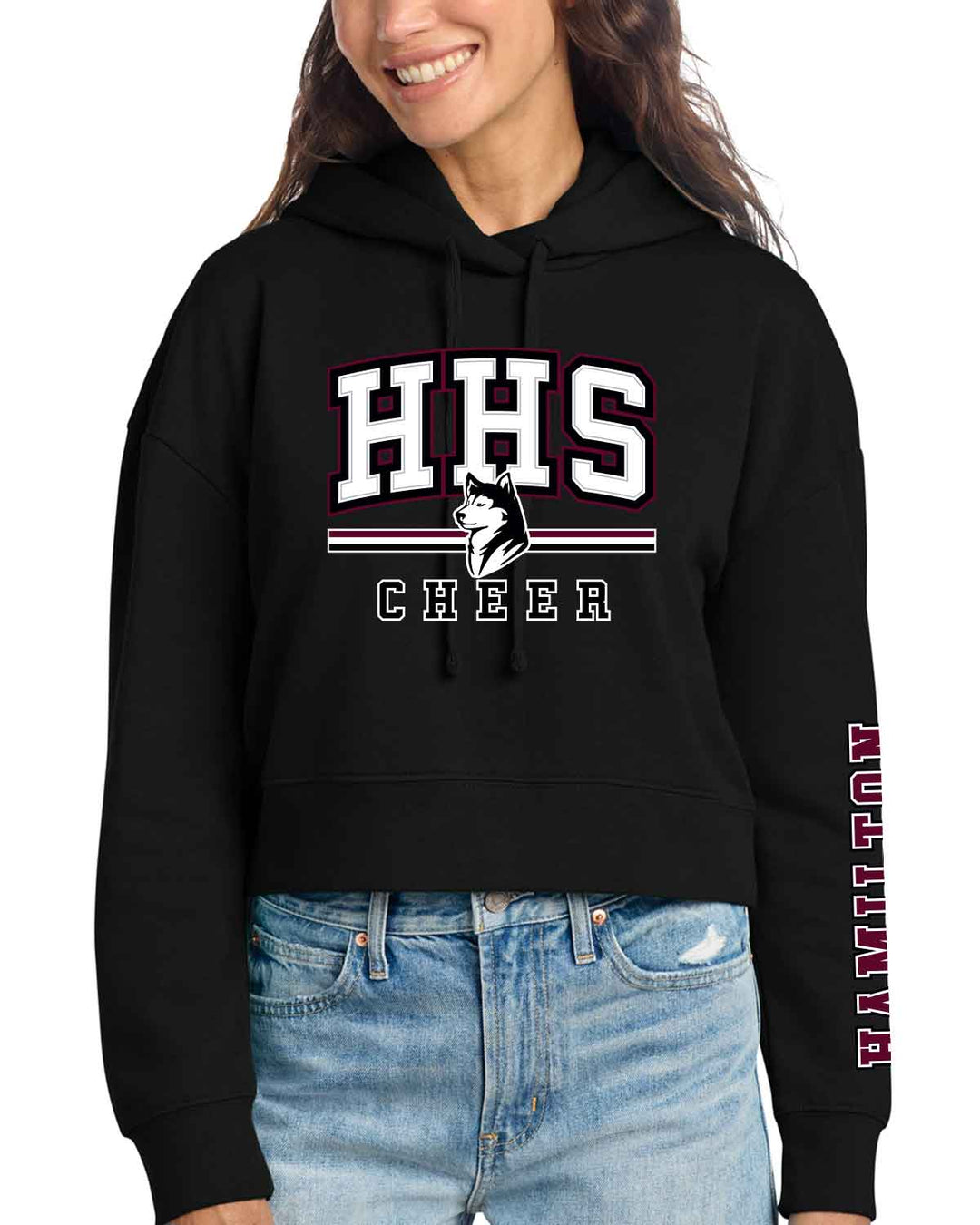 Hamilton Huskies Cheer | Fleece Hoodie (DT6101) | HHS Cheer