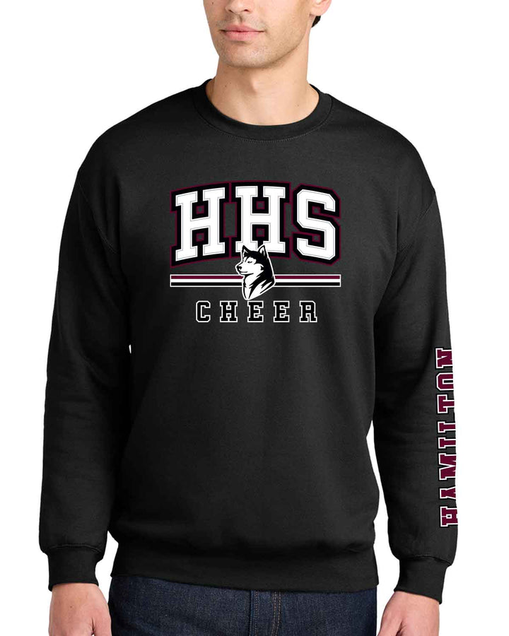 Hamilton Huskies Cheer | Crewneck Sweatshirt (SF000) | HHS Cheer