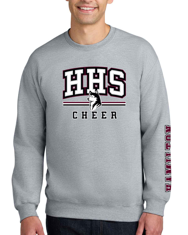 Hamilton Huskies Cheer | Crewneck Sweatshirt (SF000) | HHS Cheer
