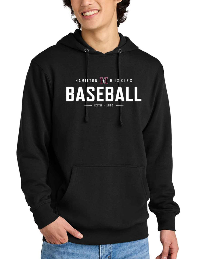Hamilton Huskies Baseball | Fleece Hoodie (DT6100) | ESTD Design
