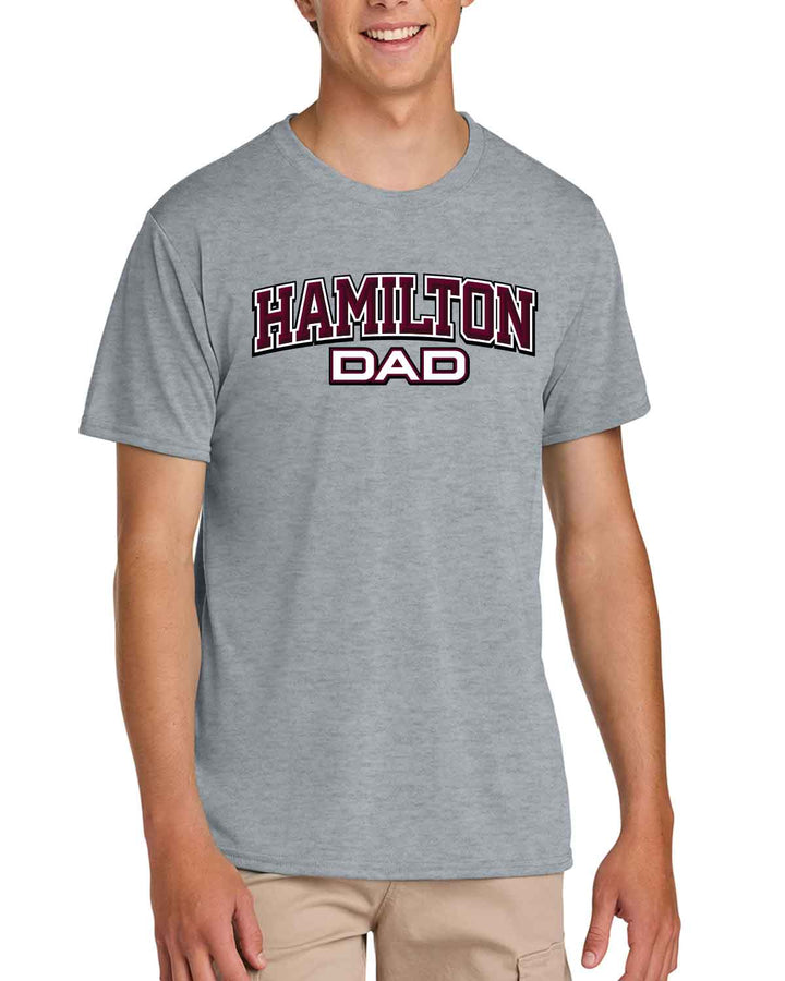HHS Huskies Cheer | Performance® T-Shirt (42000) Dad - Front & Back Design