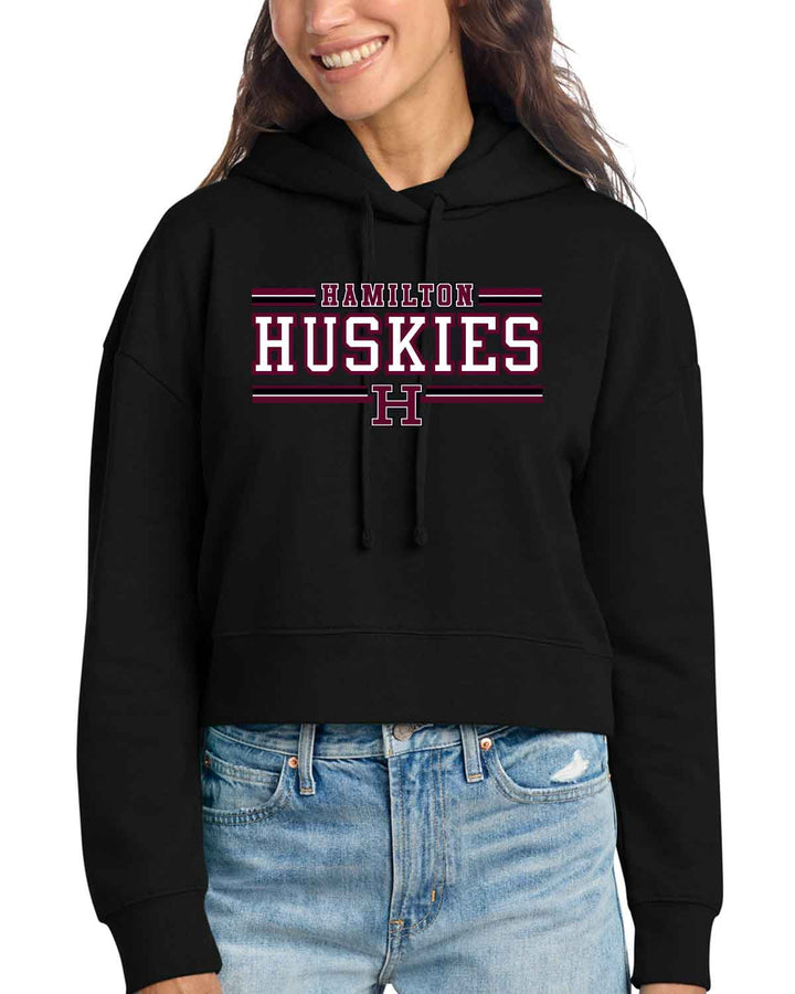 Hamilton Huskies Cheer | Fleece Hoodie (DT6101) | Hamilton Huskies H