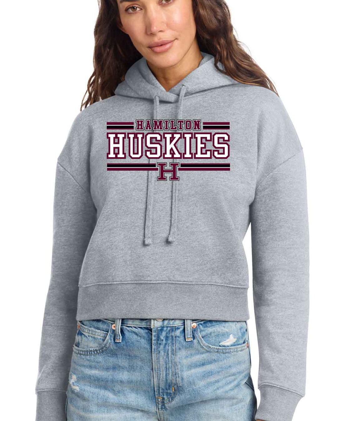 Hamilton Huskies Cheer | Fleece Hoodie (DT6101) | Hamilton Huskies H