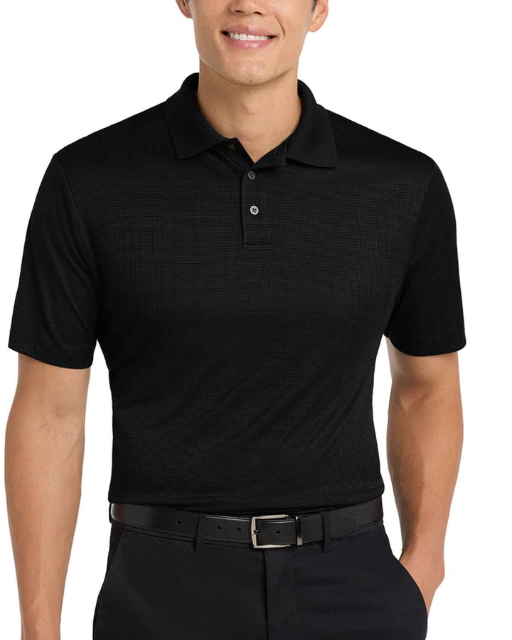 HHS Huskies Cheer | Performance Fine Jacquard Polo (K528) "H" Logo Design