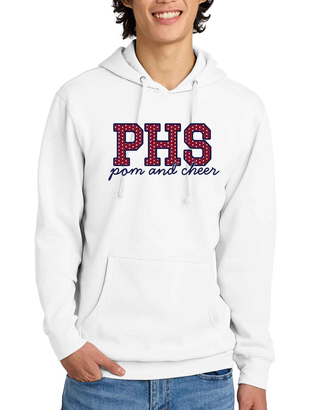 Perry Pumas Cheer | Fleece Hoodie (DT6100) | Polka Dot Design