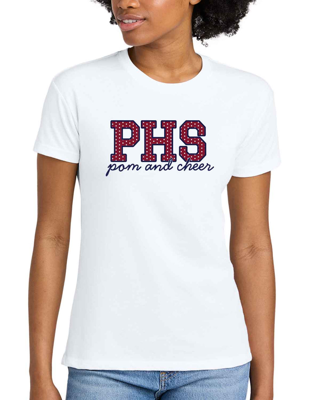 Perry Pumas Cheer | Women’s Tee (NL6600) | Polka Dot Design