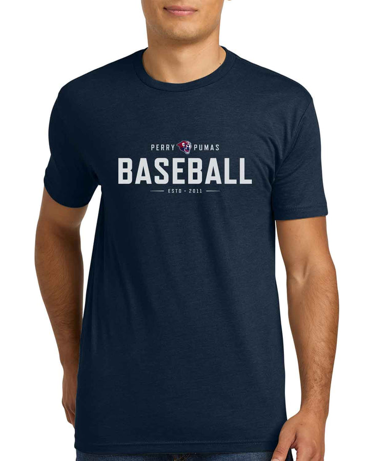 Perry Pumas Baseball | T-Shirt (NL6210) | ESTD Design