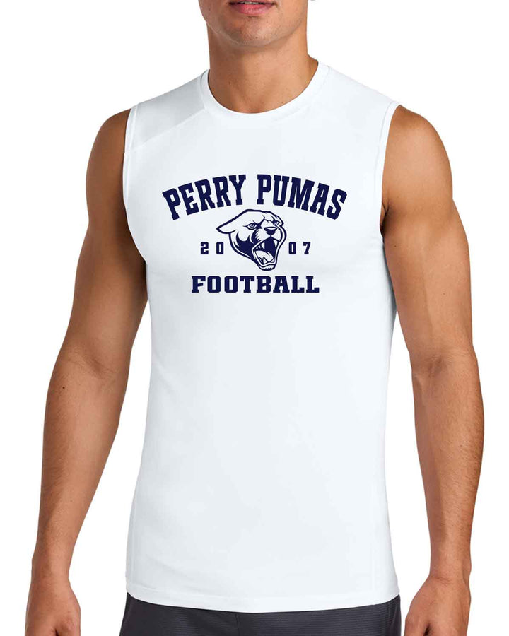 Perry Pumas Football | PosiCharge® Sleeveless Tee (ST121SL) | 3 Design Options!