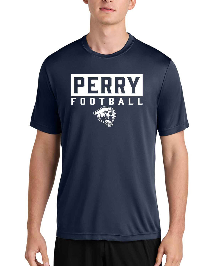 PHS Pumas Football | Practice Shirt (ST350) Block Stacked Design with Name