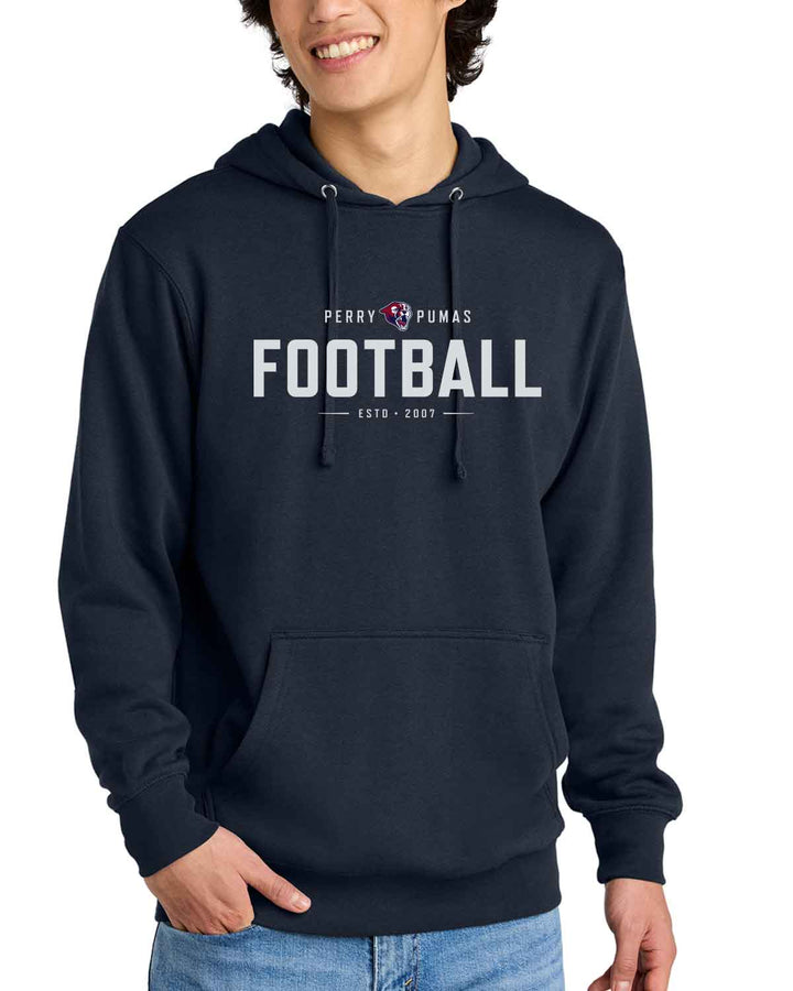 Perry Pumas Football | Fleece Hoodie (DT6100) | 3 Design Options!