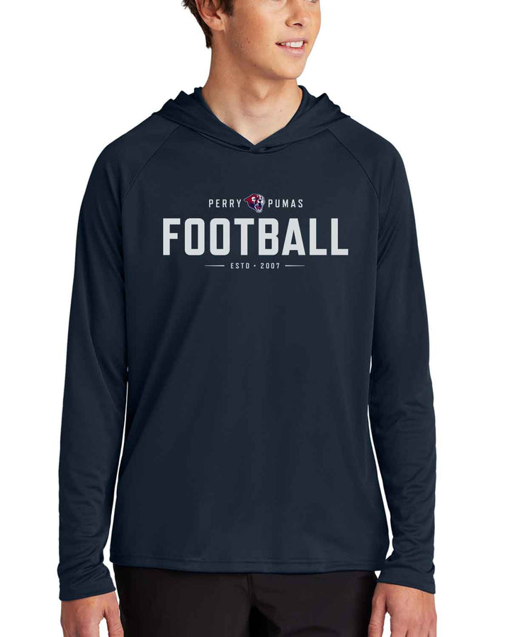 Perry Pumas Football | Pullover Hooded T-shirt (PC380H) | 3 Design Options!