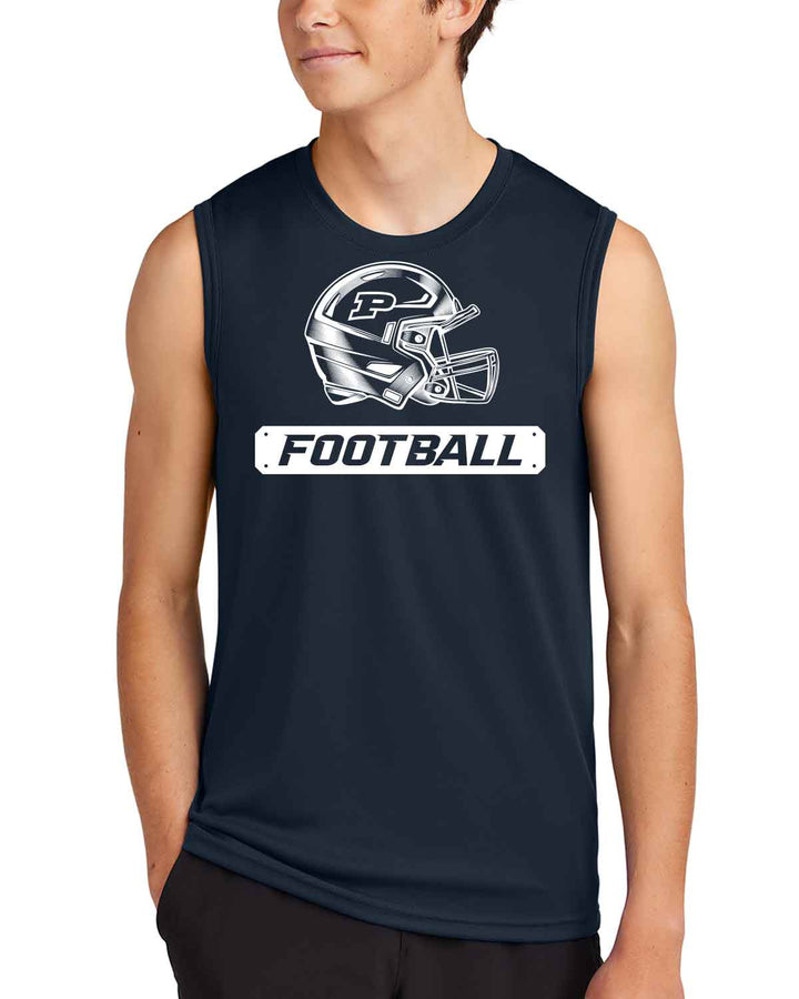 Perry Pumas Football | Sleeveless Tee (PC380SL) | 3 Design Options!