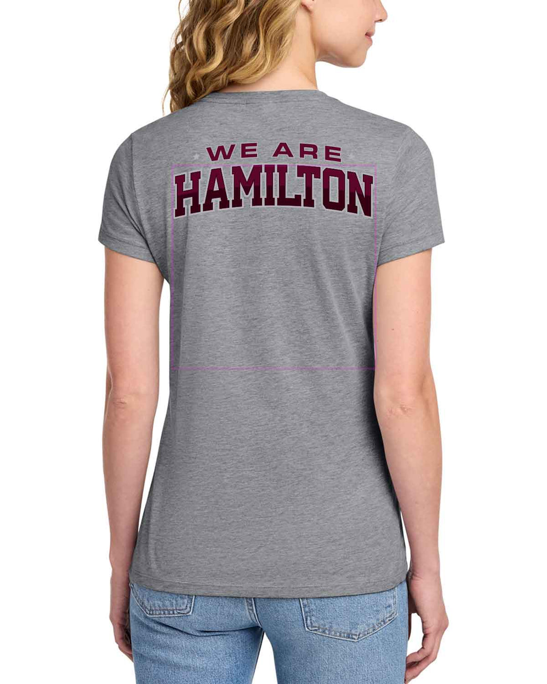 HHS Huskies Cheer | Women's Fan Favorite™ Tee (LPC450) Center Logo - Front & Back Design