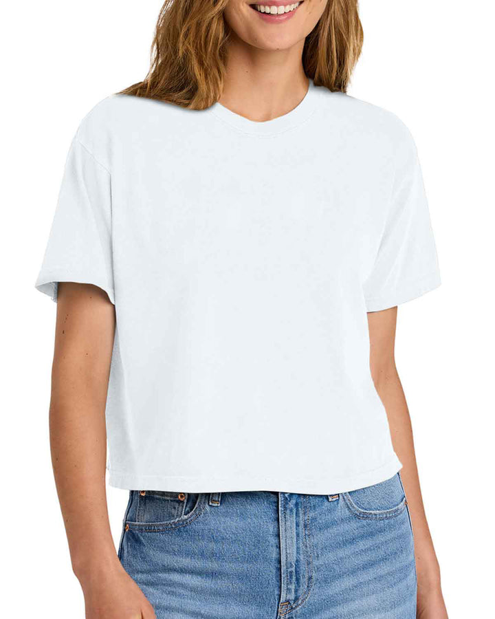 HHS Huskies Cheer | Women’s Heavyweight Boxy Tee (3023CL) Hamilton Mom