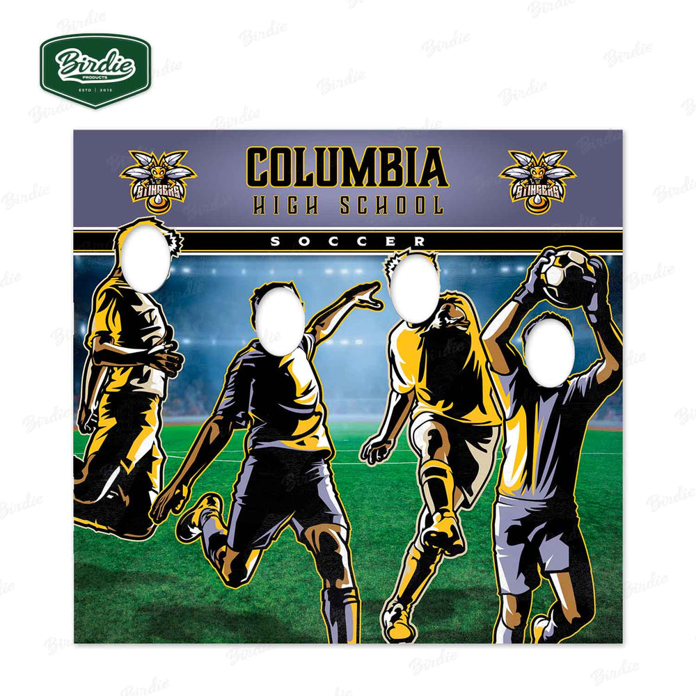 Stand-in Face Cutout Soccer Banners