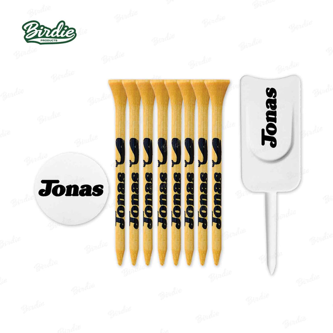Birdie Tees, Divot Tool and Ball Marker Set