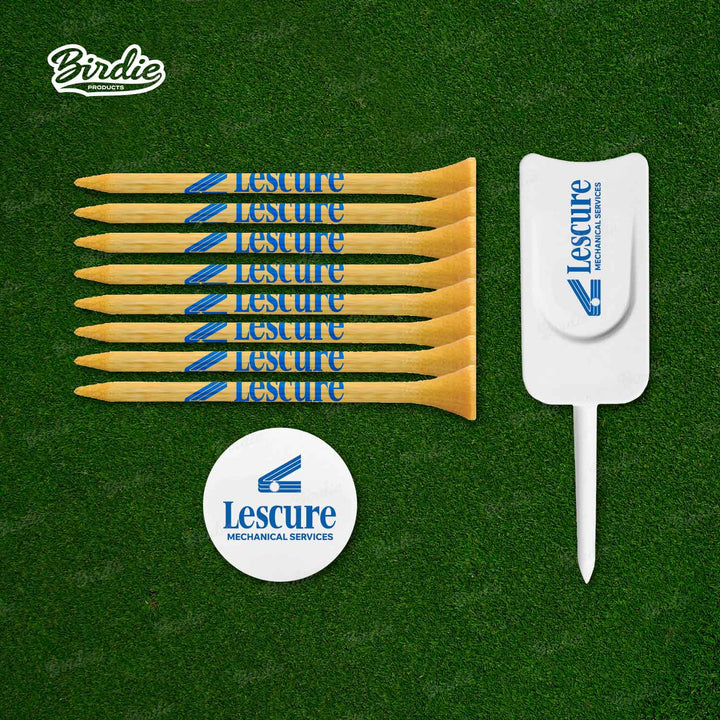 Birdie Tees, Divot Tool and Ball Marker Set