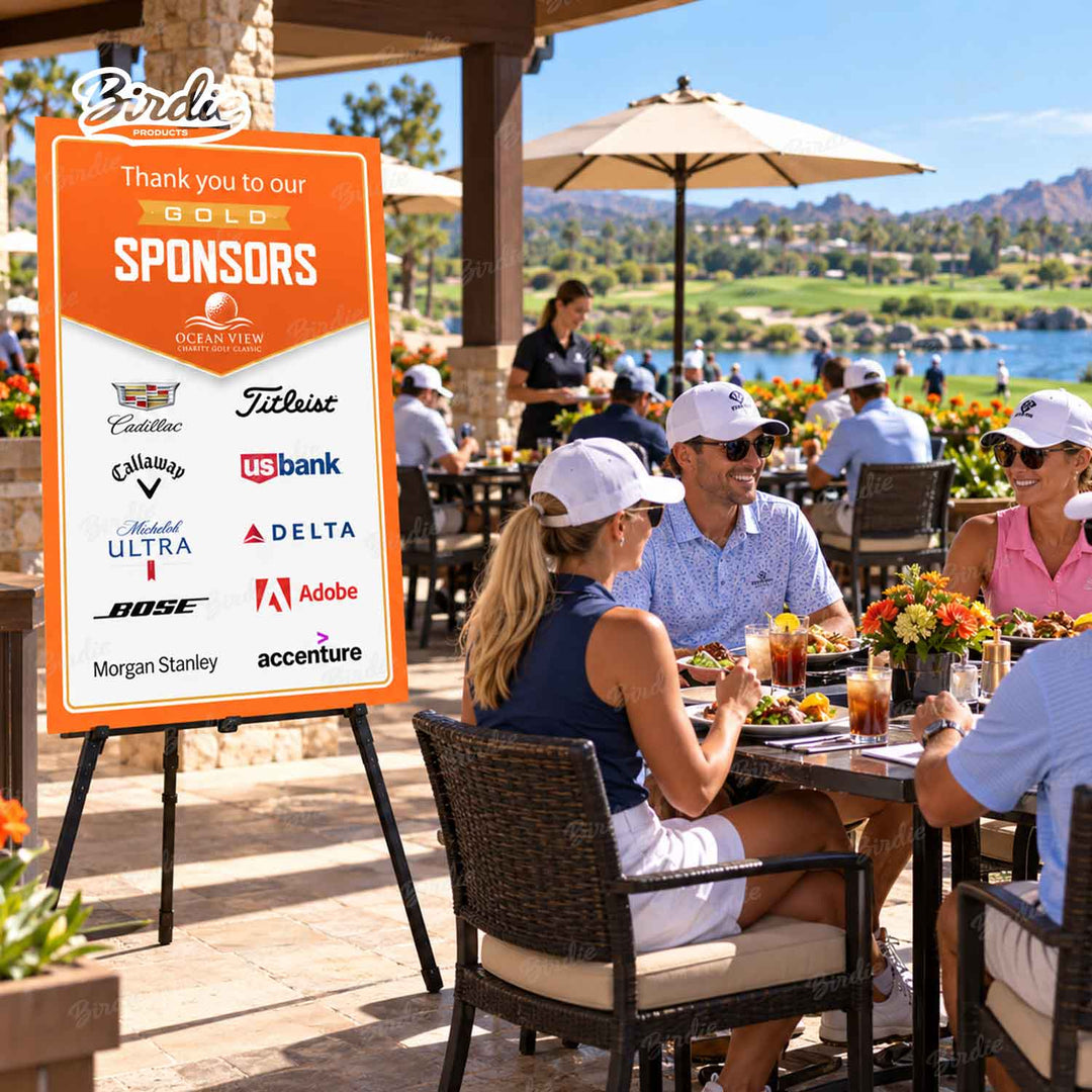 Golf Sponsor Easel Board