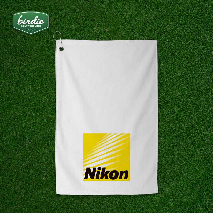 White Microfiber Golf Towel